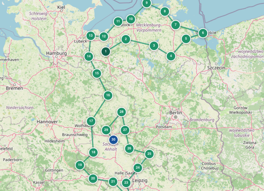 Karte der Tour / © Leaflet - OpenStreetMap